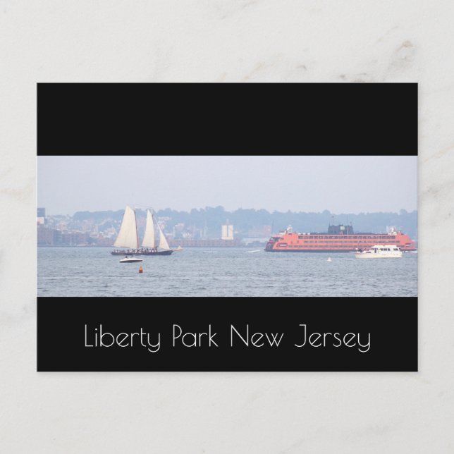 Postal de Liberty Park New Jersey (Anverso)