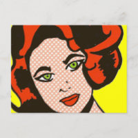Postal de libro de historietas Ginger Snap