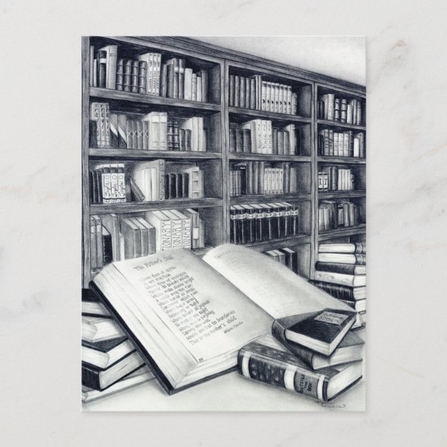 Postal de libros (Anverso)