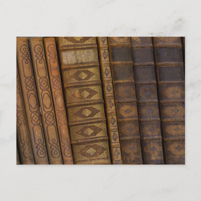 Postal de libros antiguos (Anverso)