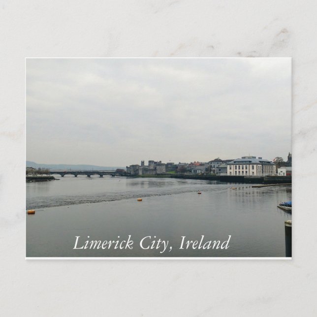 Postal de Limerick City (Anverso)