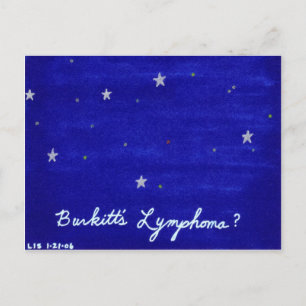 postal de linfoma de Burkitt