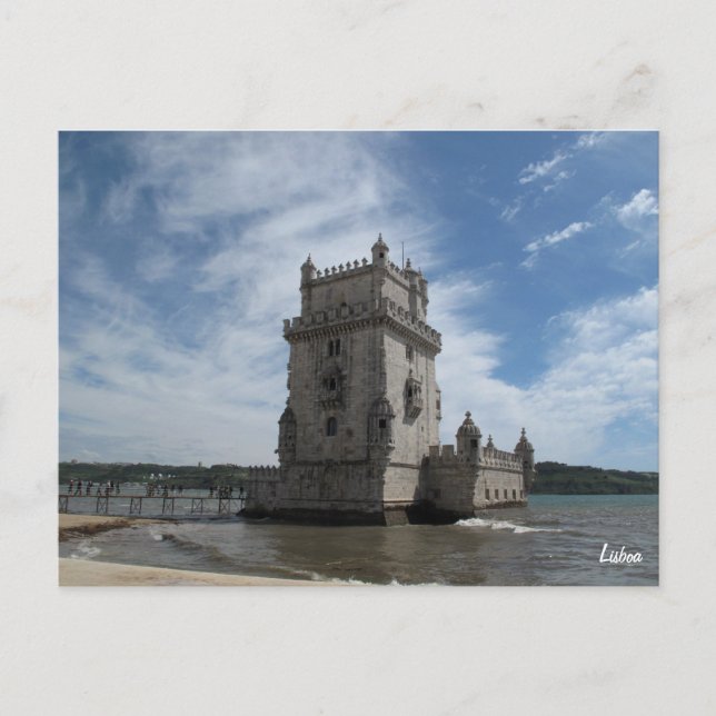 Postal de Lisboa-Torre de Belem (Anverso)