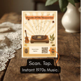 Postal de lista de reproducción de música de los 7