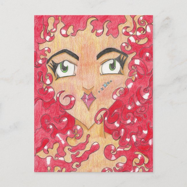 Postal de llama (Anverso)