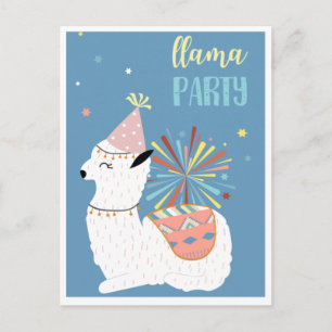 Postal de llama de corte