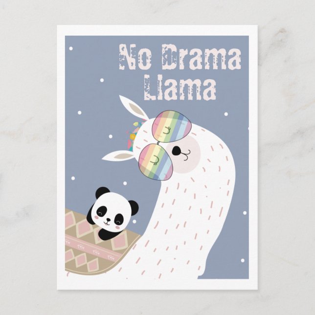 Postal de llama de corte (Anverso)