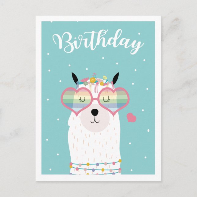 Postal de llama de corte (Anverso)