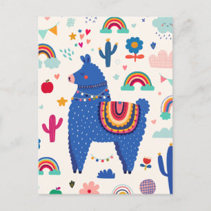 Postal de llama de corte