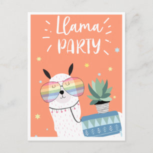 Postal de llama de corte