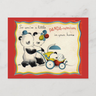 Postal de llegada nueva vintage