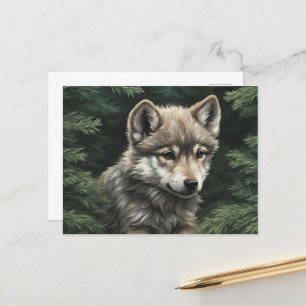 Postal de lobo de North Woods