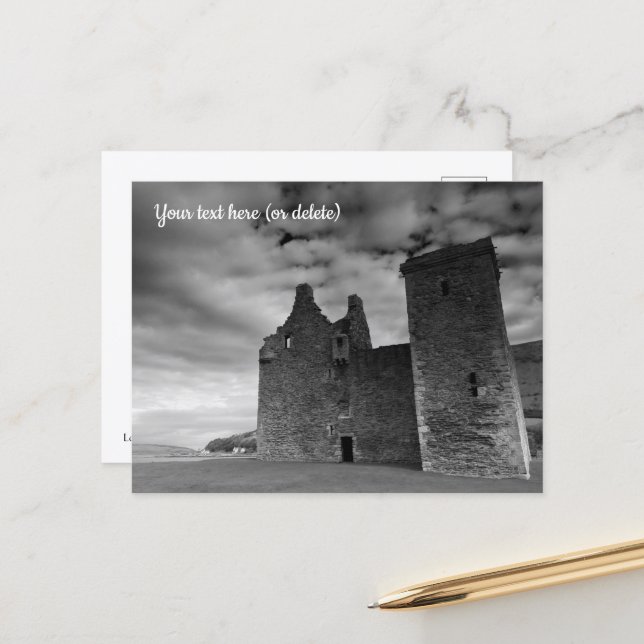 Postal de Lochranza Castle, Isla de Arran, Escocia (Anverso/Reverso In Situ)