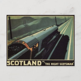 Postal de locomotora de vapor vintage