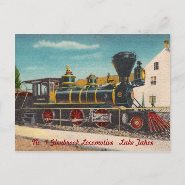 Postal de Locomotora Vintage (Anverso)