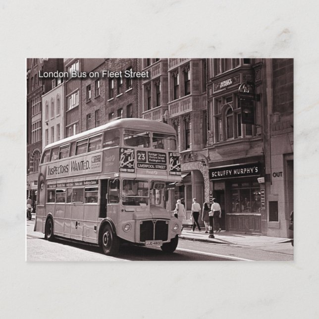 postal de londres bus (Anverso)