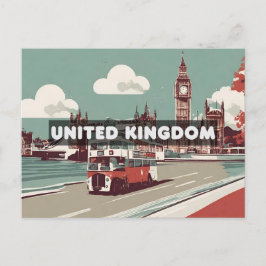 postal de Londres de viajes del Reino Unido