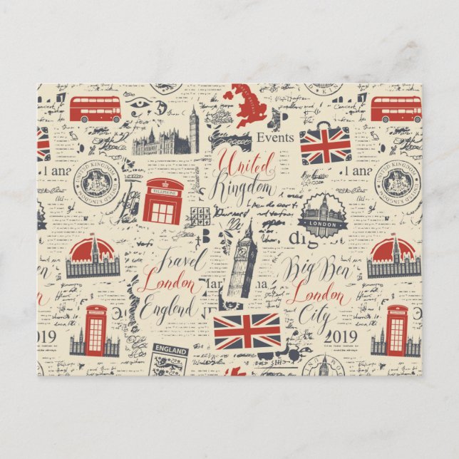 Postal de Londres vintage (Anverso)