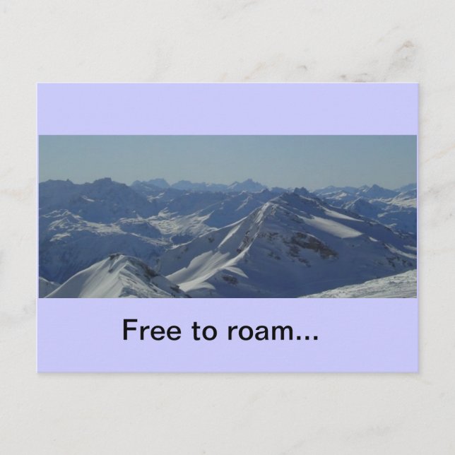 postal de los Alpes franceses (Anverso)