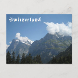 Postal de los Alpes suizos