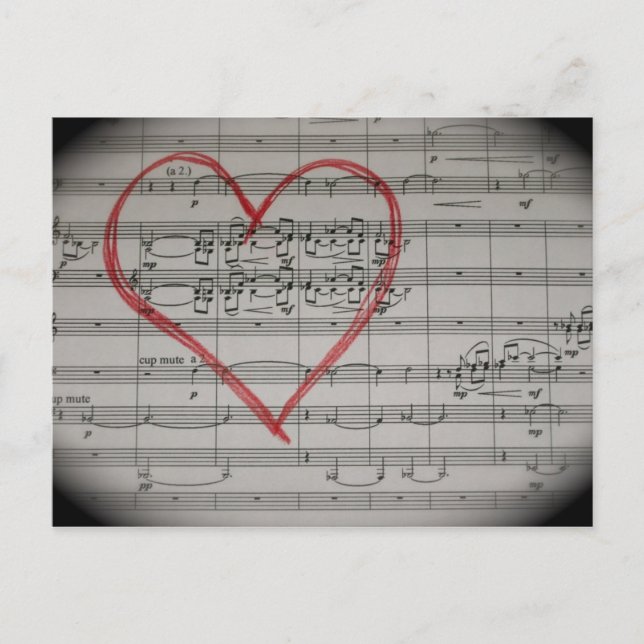 Postal de los amantes de la música (Anverso)