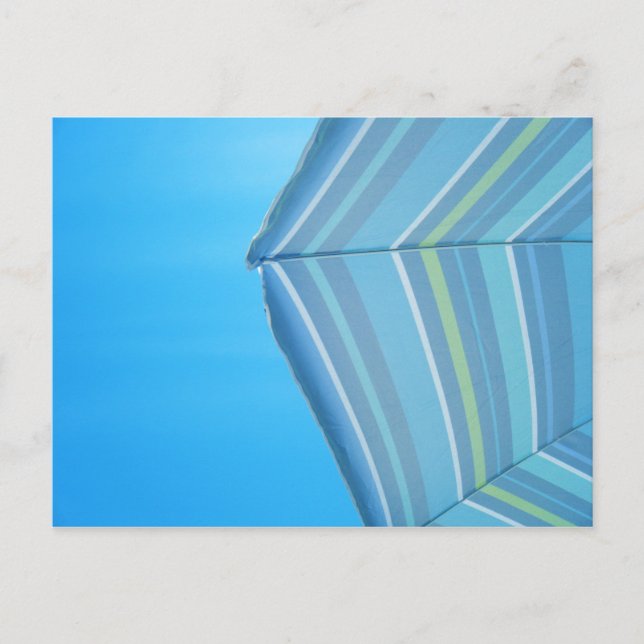 Postal de los azules del paraguas (Anverso)