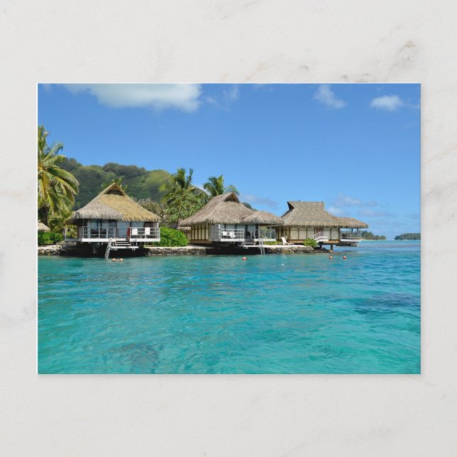 Postal de los bungalows Moorea (Anverso)
