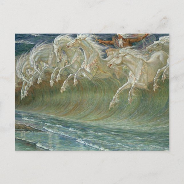 Postal de los caballos de Neptuno (Anverso)