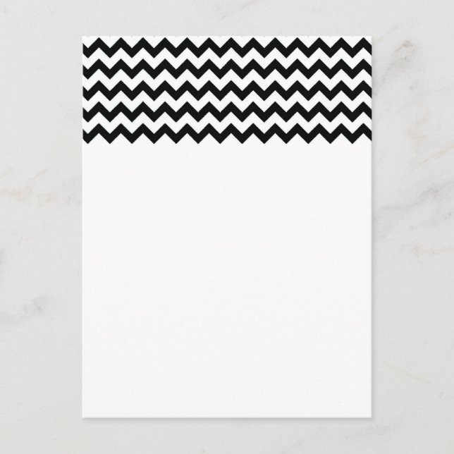Postal de los Chevrons blancos negros (Anverso)