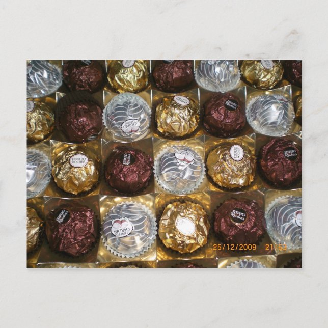 Postal de los chocolates (Anverso)