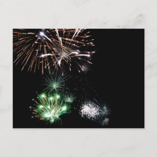Postal de los fuegos artificiales