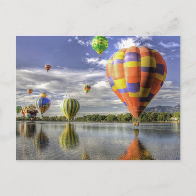 postal de los globos de aire caliente (Anverso)