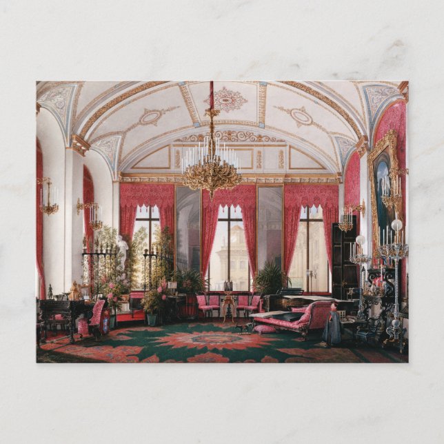 Postal de los interiores del Winter Palace (Anverso)