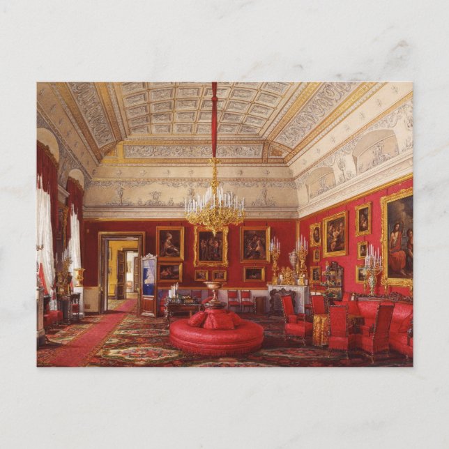 Postal de los interiores del Winter Palace (Anverso)