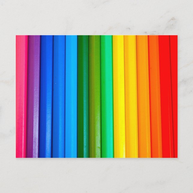 postal de los lápices de colores (Anverso)
