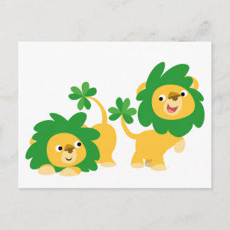 postal de los Leones del Día de San Patricio