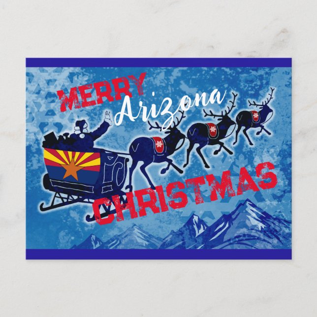 postal de los Navidades de Arizona (Anverso)