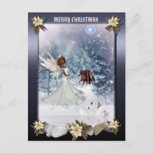 postal de los navidades de Holiday Angel (Anverso)