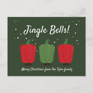 Postal de los Navidades de Jingle Bell Peppers