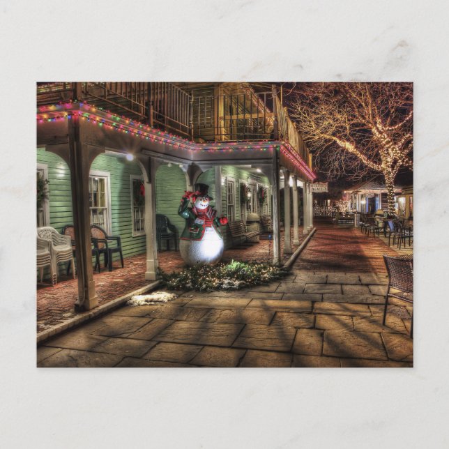 postal de los navidades de snowman (Anverso)