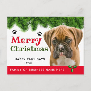 Postal De los Navidades del perro - Festividad del perro