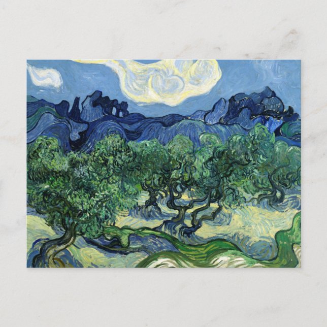 Postal de los olivos Vincent van Gogh | Asombroso (Anverso)