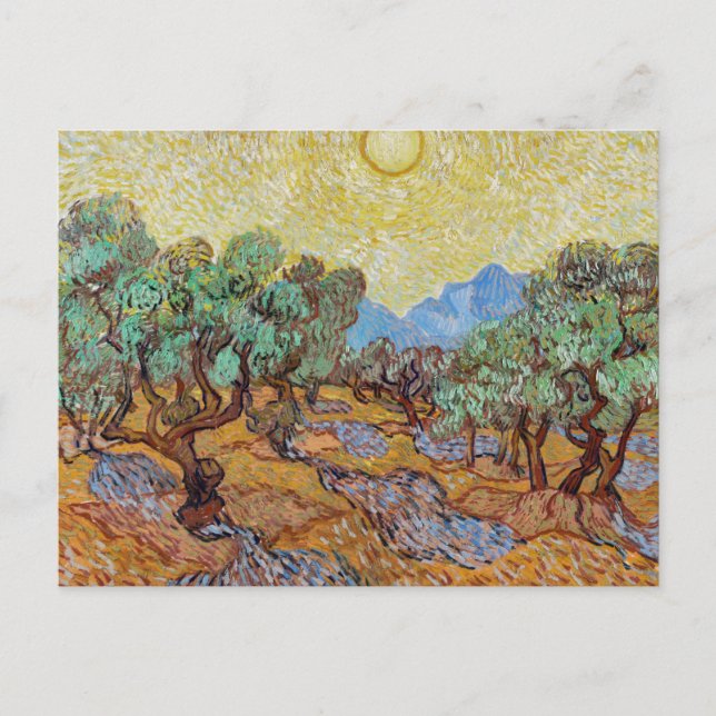 Postal de los olivos Vincent van Gogh | Asombroso  (Anverso)