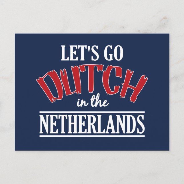 postal de los Países Bajos, personalizable (Anverso)