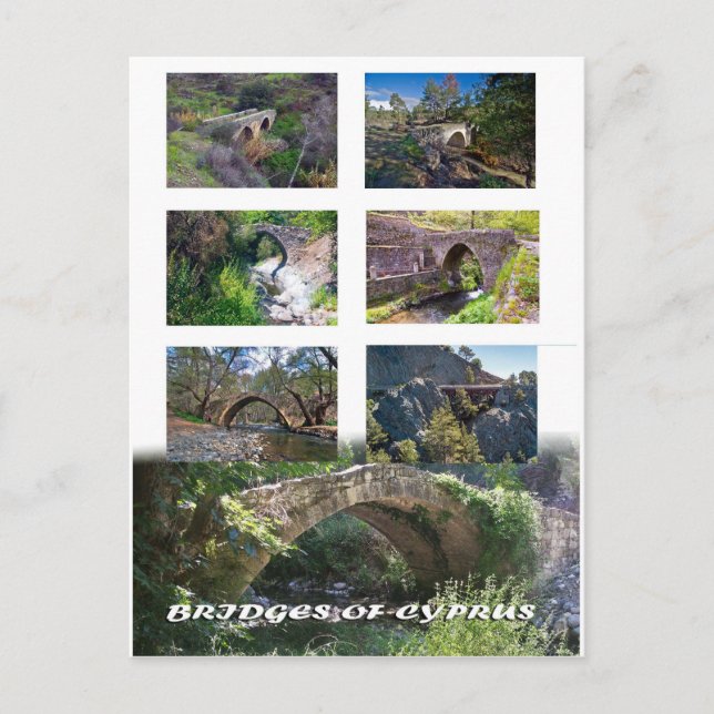 Postal de los puentes de Chipre (Anverso)