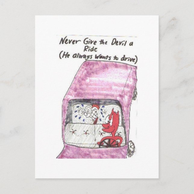 Postal de los refranes divertidos animados de la (Anverso)