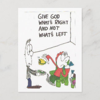 Postal de los refranes fuinny de la iglesia,