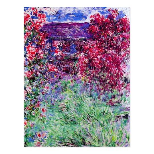 Postal de los rosas de Monet