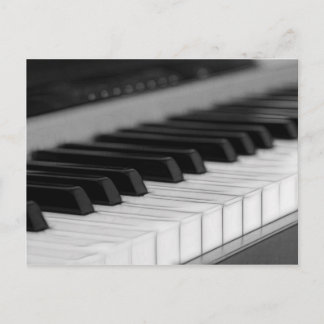 Postal de los saludos del piano