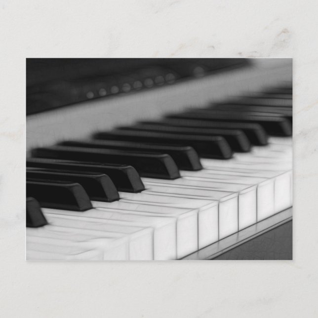 Postal de los saludos del piano (Anverso)